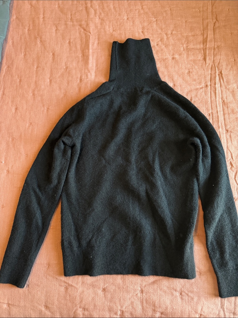 Quince Black Turtleneck Women's Sweater